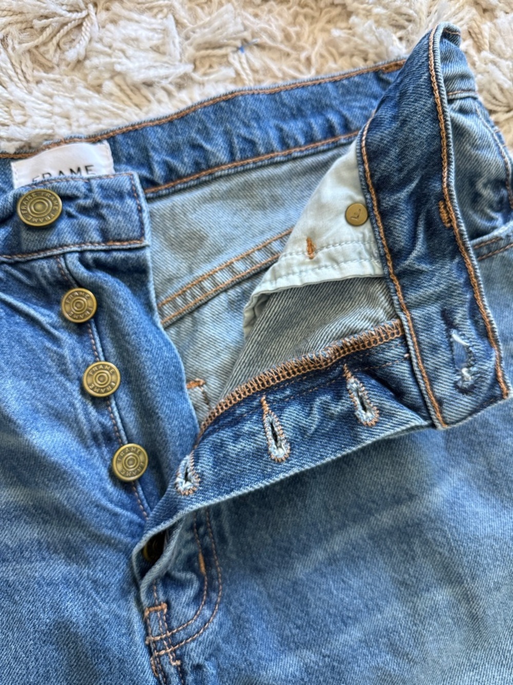 Frame Le Mec Straight-Leg Jeans in Malibu Sz 28 - Picture 6 of 9